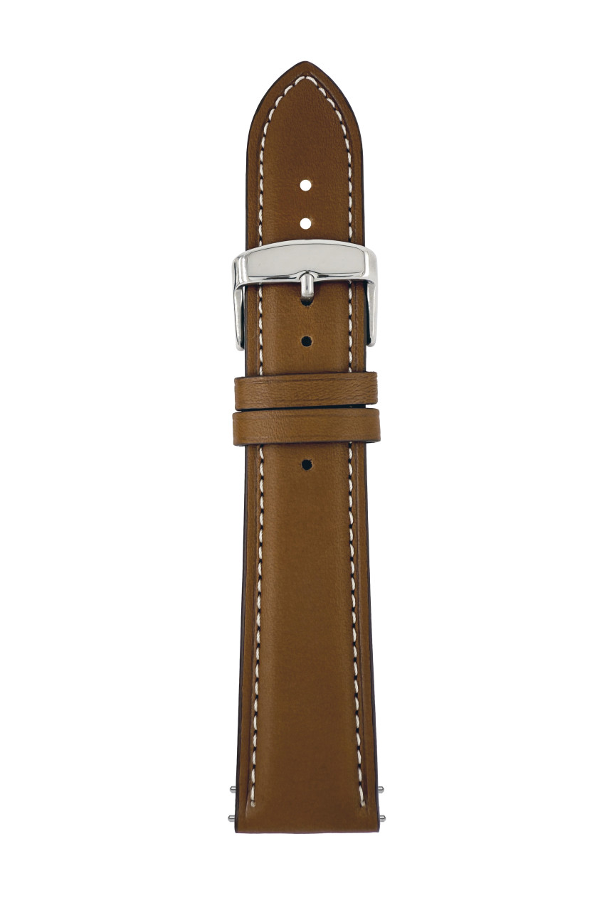 LB GM Battisfera bombato, cognac 22/20mm, f. Ref. 2862-3 Cognac 711, Naht natur, nubuk lining, Sportschließe