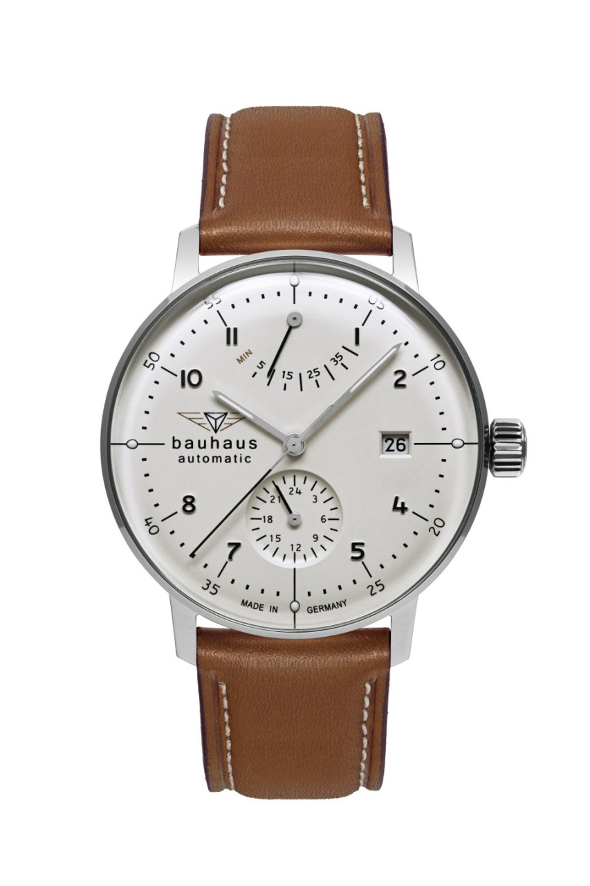 HAU, Bauhaus Automatik Gangreserve Cal. 9132 Kal. 9132 26 Jewels, Steelcase 41mm, M-K1 crystal, wr 5atm