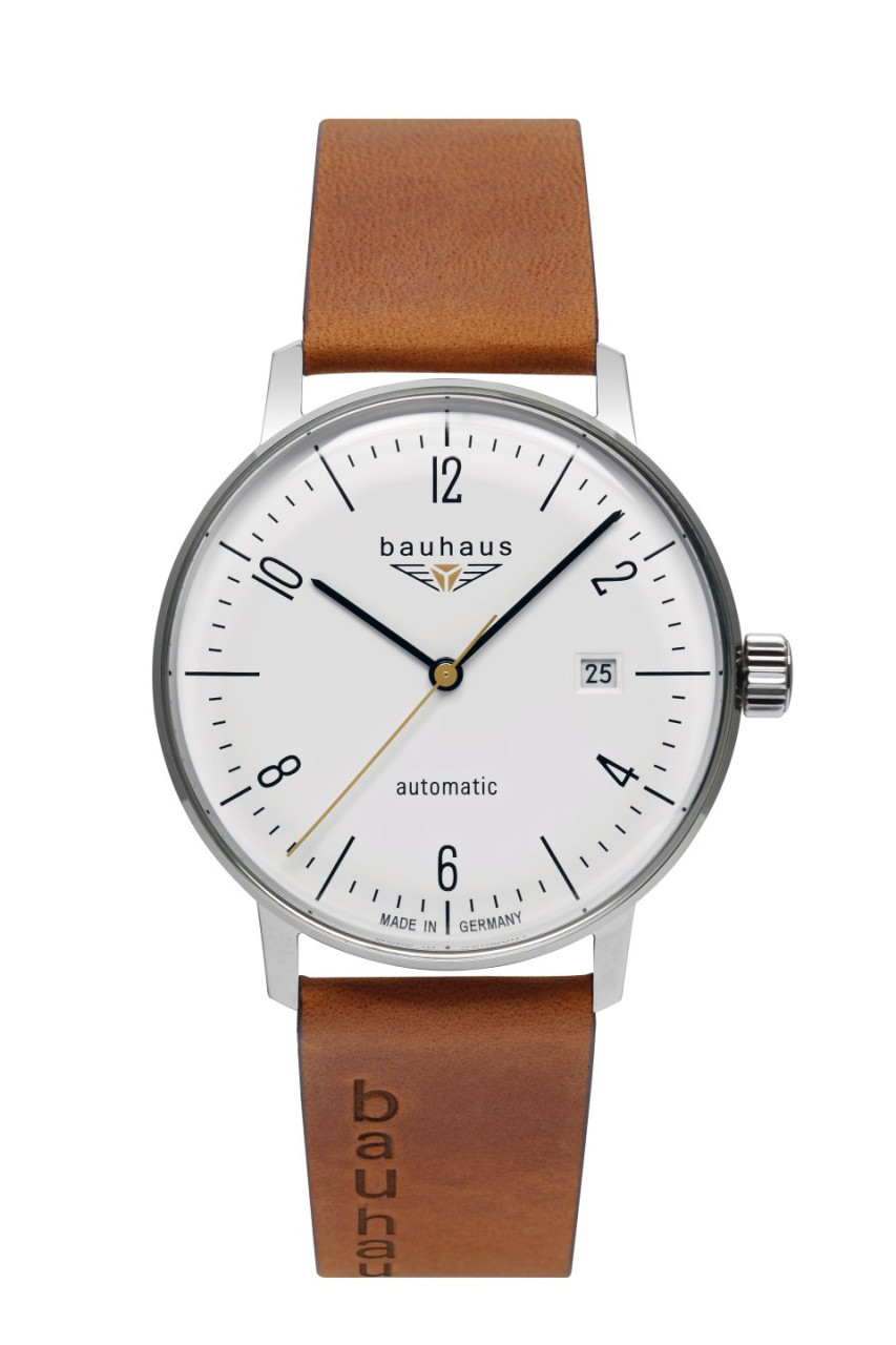HAU, Bauhaus Pure Automatic 8215 Kal. 8215 - 21 Jewels, Edelstahl wr 5atm