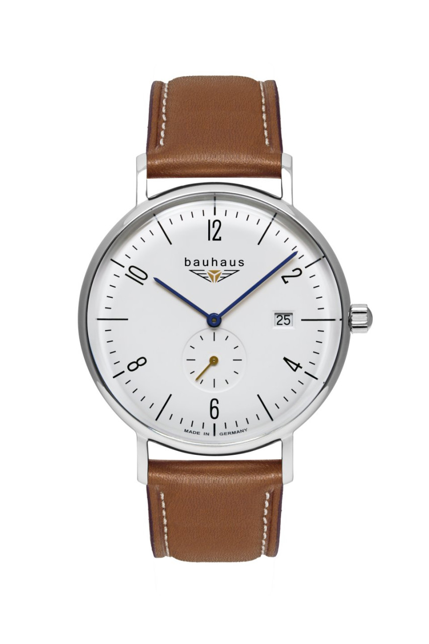 HAU, Bauhaus Pure Quarz kleine Sekunde 6004.D Ronda 6004.D,Stainless Steel 41mm K1-Sicherheitsglas,