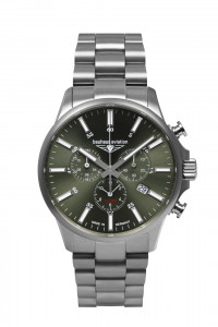 HAU, Bauhaus Aviation Chronograph Alarm Ronda 5130.D Ti-MB 6 Jew., Titanium case 42mm, Sapphire crys HAU, Bauhaus Aviation Chronograph Alarm Ronda 5130.D Ti-MB 6 Jew., Titanium case 42mm, Sapphire crys