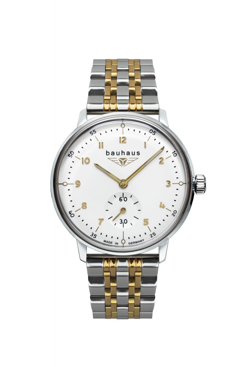 DAU, Bauhaus Quarz kleine Sekunde Ronda 1069 MB Stainless Steel 36mm K1-Sicherheitsglas, waterresistant 5atm