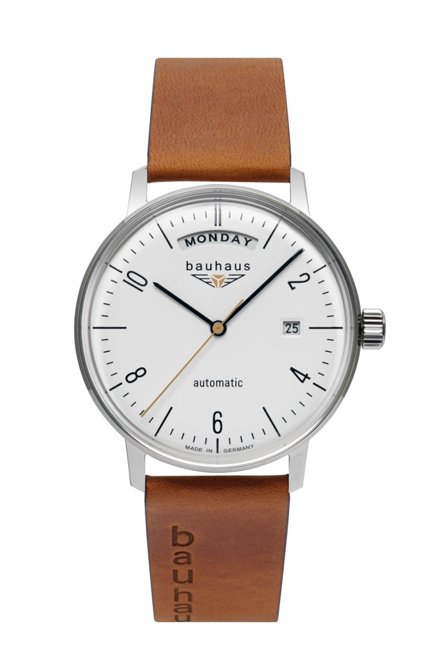 HAU, Bauhaus Pure Automatic DayDate 8285 21 Jewels, Steelcase 40mm, wr 5atm