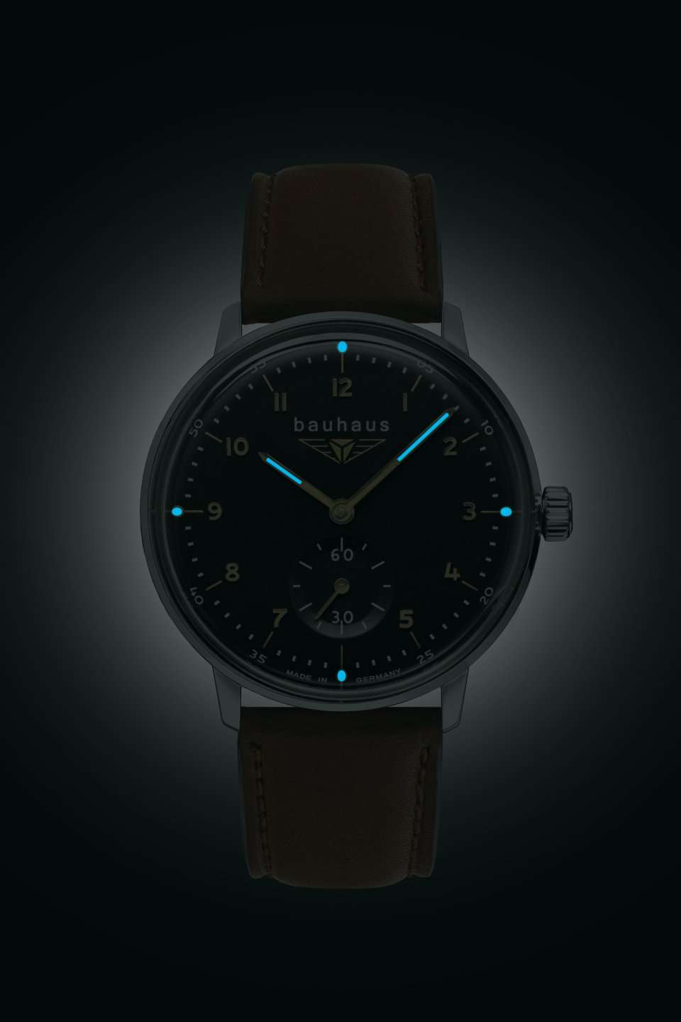 Bauhaus Quartz Uhr, Schwarz, 36 mm, 2037-2 - Iguana Sell DE