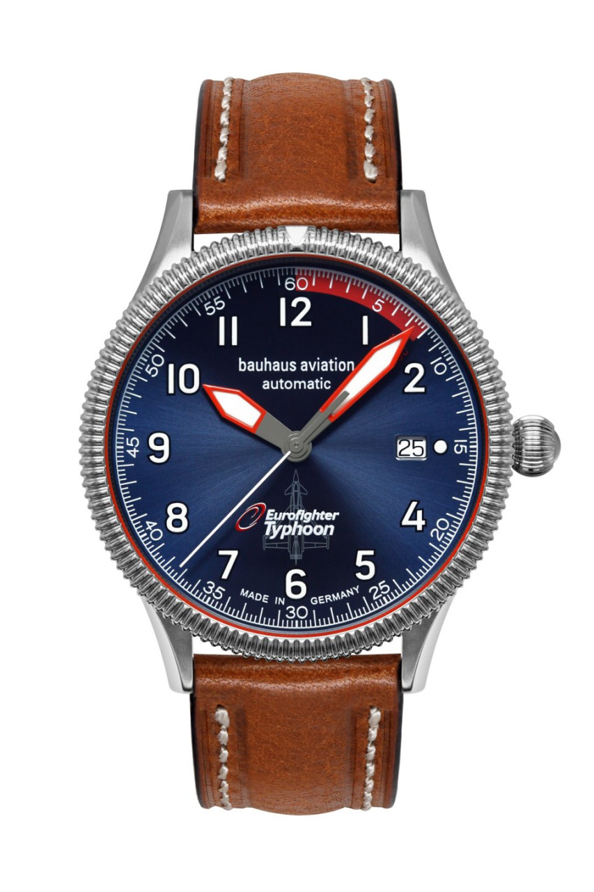 HAU, BHA Eurofighter Automatik SW200 BLUE Sellita SW200 wr 10atm, MineralglK1