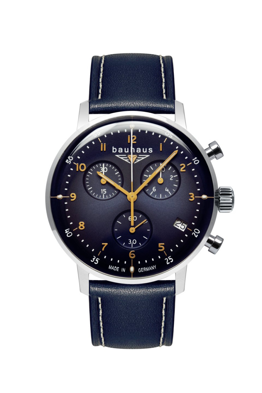 HAU, Bauhaus Chronograph ETA G10.212 Steelcase 41mm, Mineral-K1 crystal, wr 5 atm
