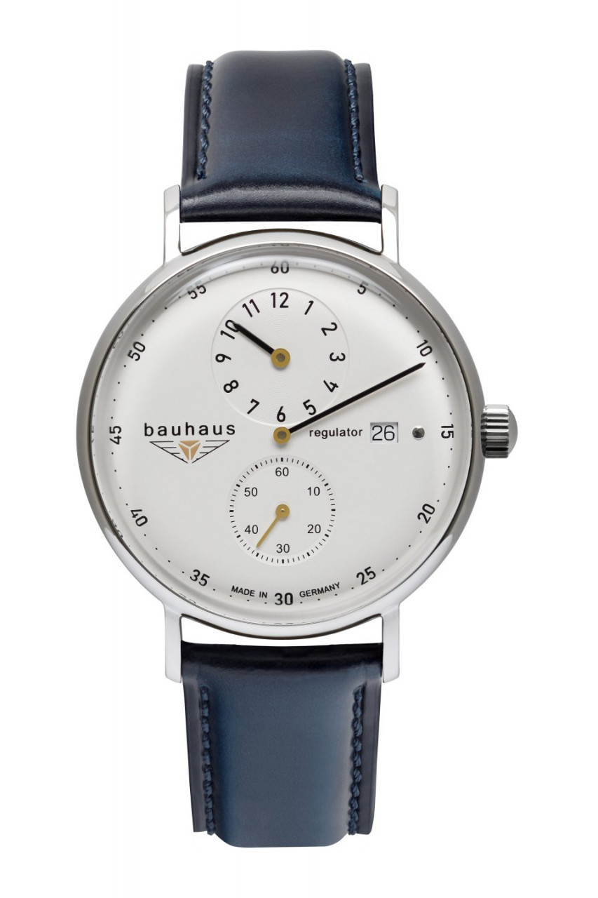 HAU, Bauhaus Classic Regulator Automatic Swiss Regulator SW 266 31Jew., Edelstahl wr 5atm